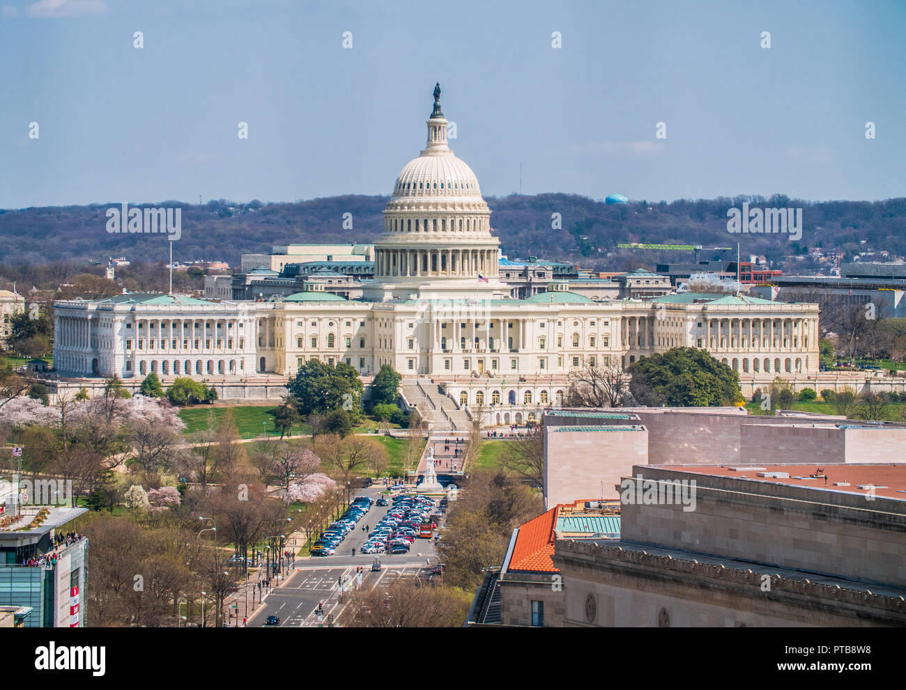 United States Capitol Building auf dem Capitol Hill in Washington DC, USA. Stockfoto