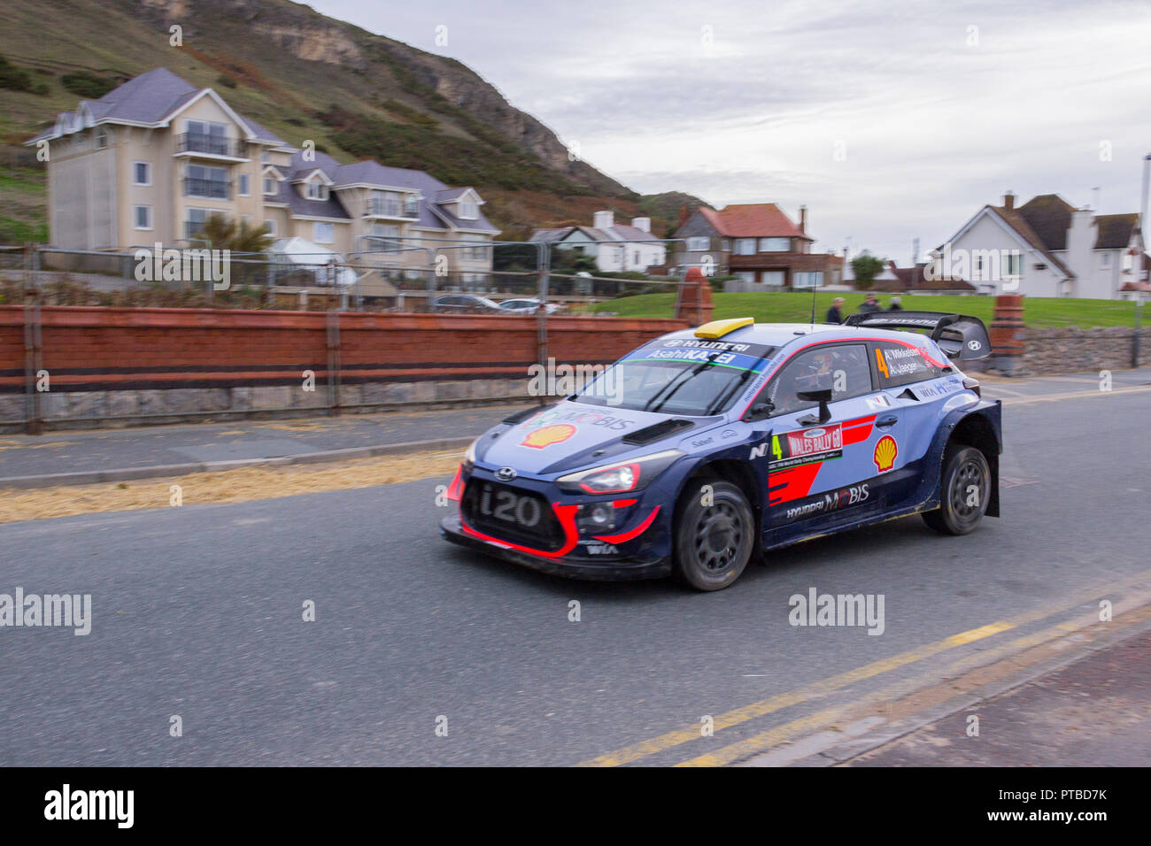 Wales Rally GB, Llandudno, Great Orme. Oktober 7, 2018. Team. 1, Sébastien Ogier Stockfoto