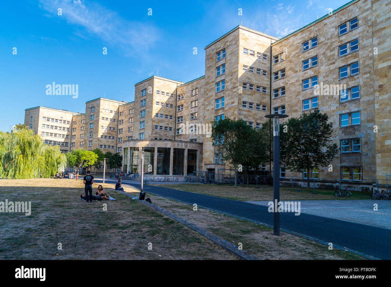 IG-Farben-Haus, von Hans Poelzig, 1928-30, Neue Sachlichkeit architektonischen Stil, jetzt Goethe Universität, Frankfurt, Hessen, Deutschland Stockfoto