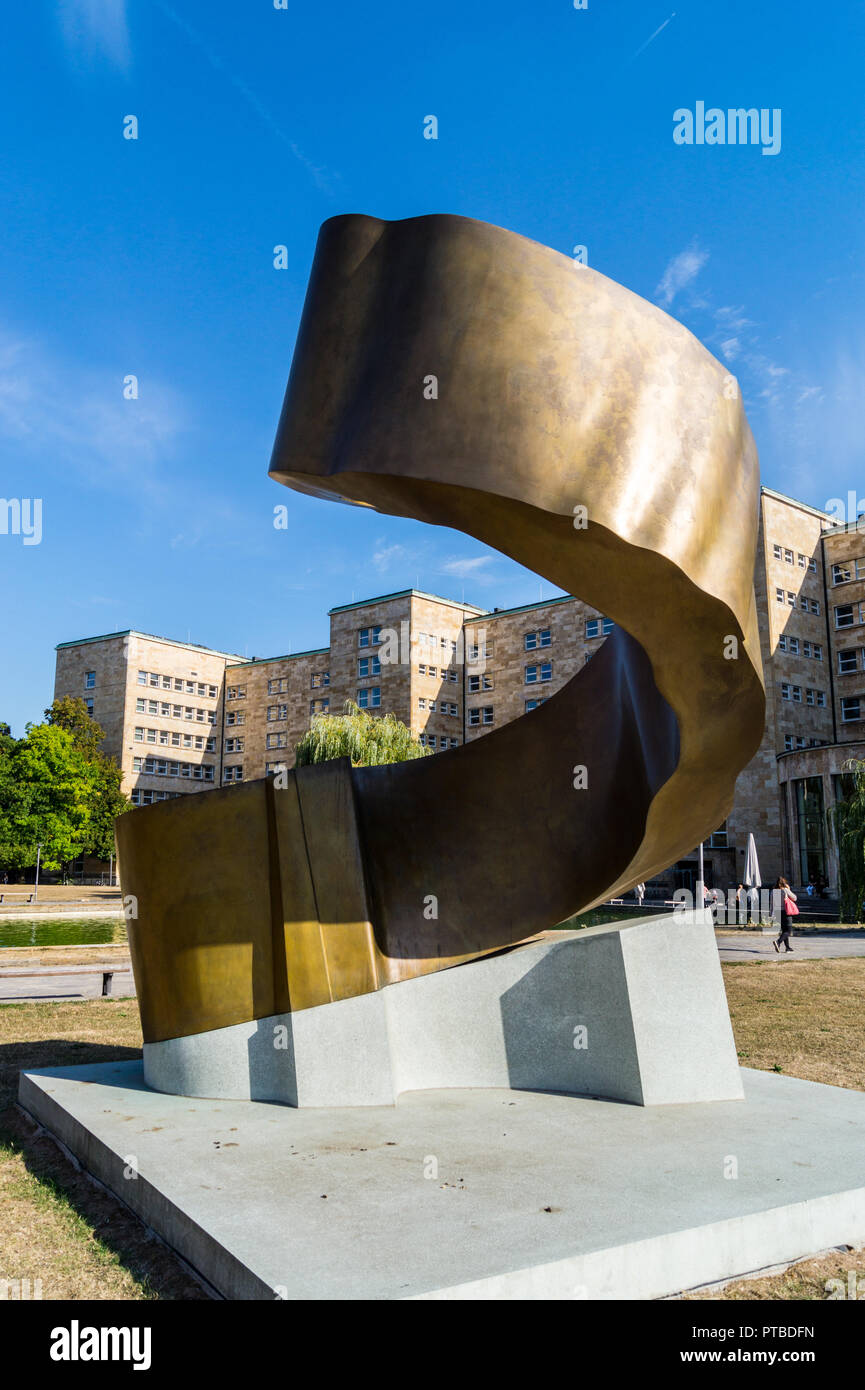 "Hippocampus" Skulptur von Dolores Zinny & Juan Maidagan, 2016, IG-Farben-Haus, jetzt Goethe Universität, Frankfurt, Hessen, Deutschland Stockfoto