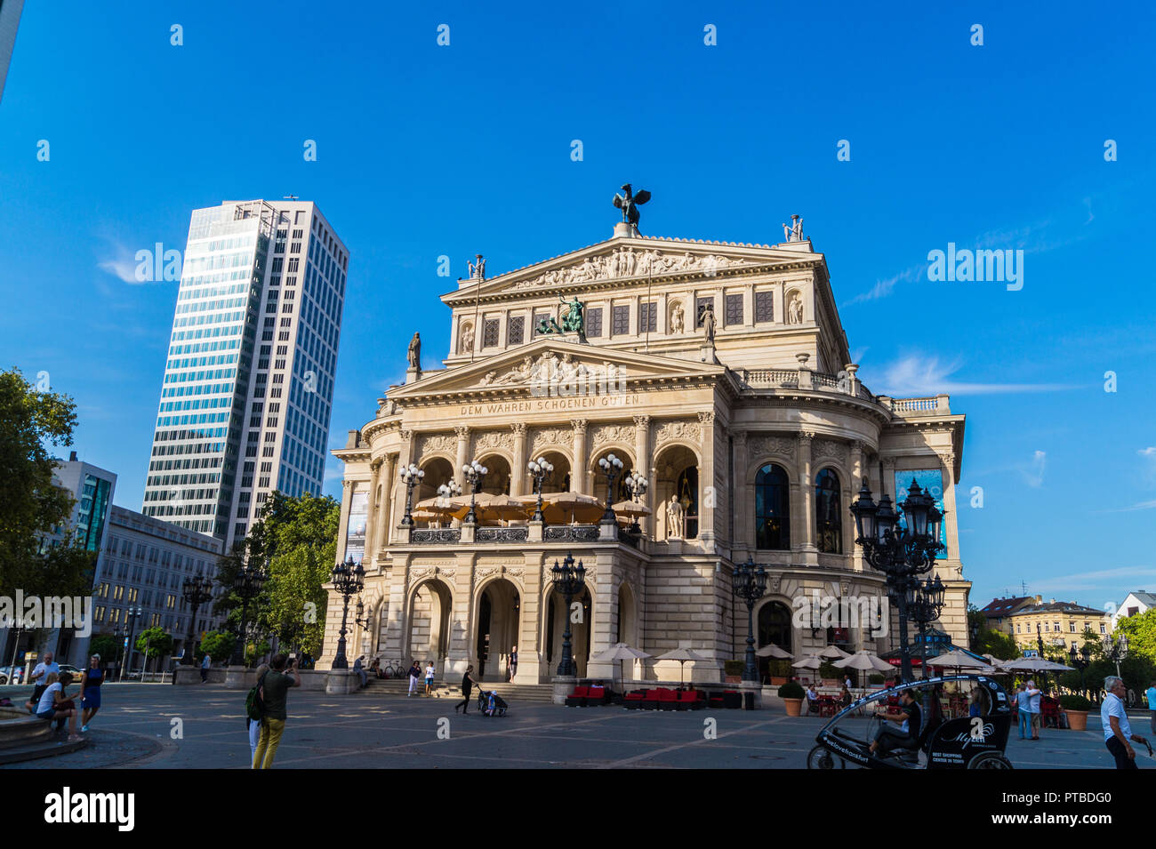 Die Alte Oper, der Alten Oper von Richard Lucae, 1880, Opernplatz, Frankfurt, Hessen, Deutschland Stockfoto