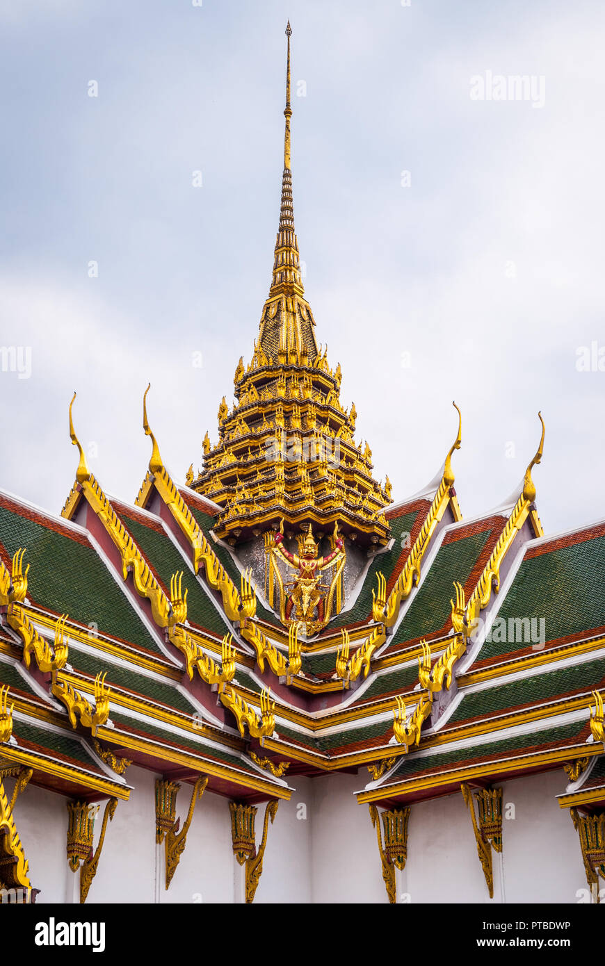 Wat Phra Kaew Smaragd Buddha Tempel, Bangkok, Thailand Stockfoto