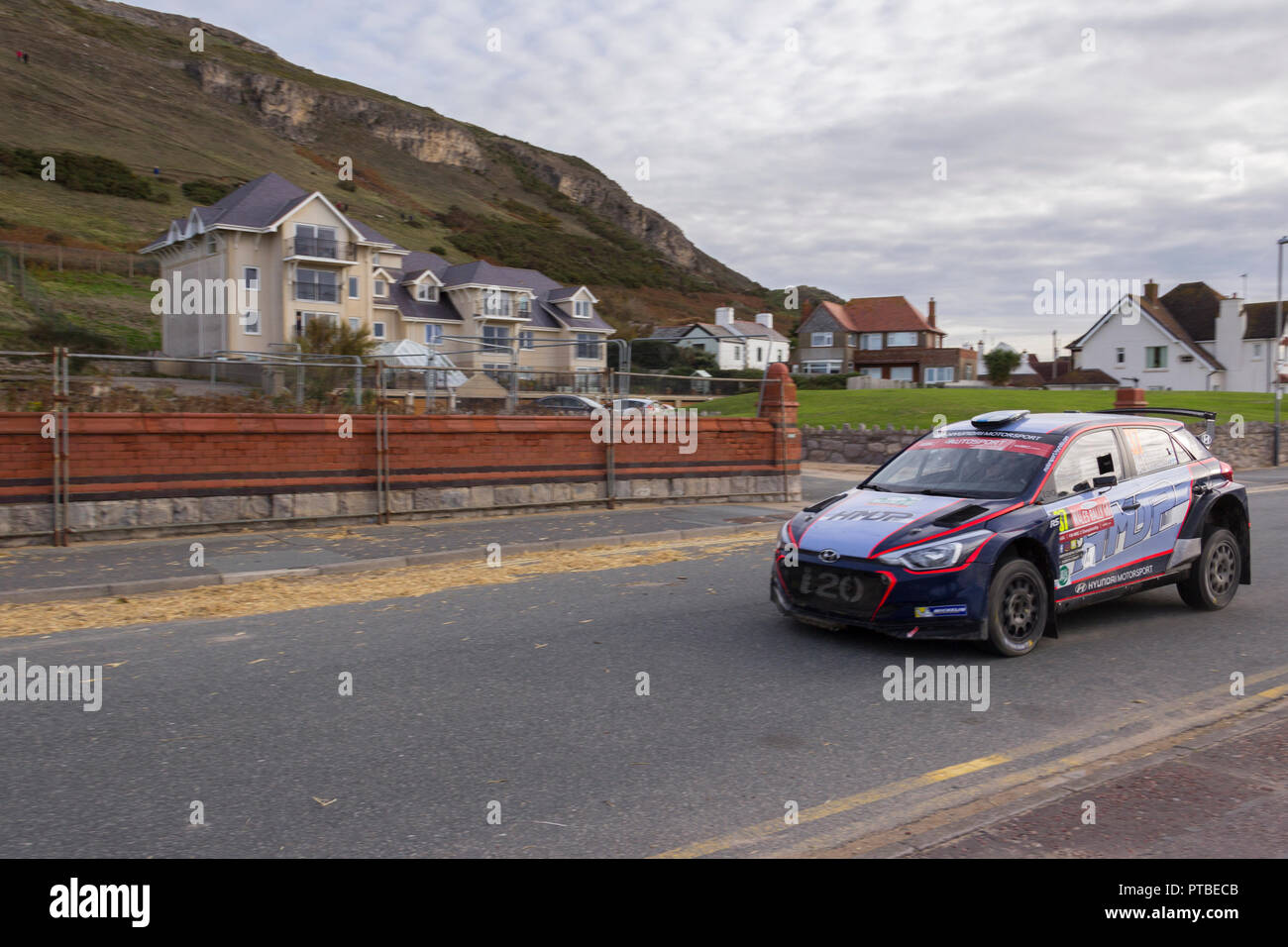 Wales Rally GB, Llandudno, Great Orme. Oktober 7, 2018. Team. 37 Stockfoto