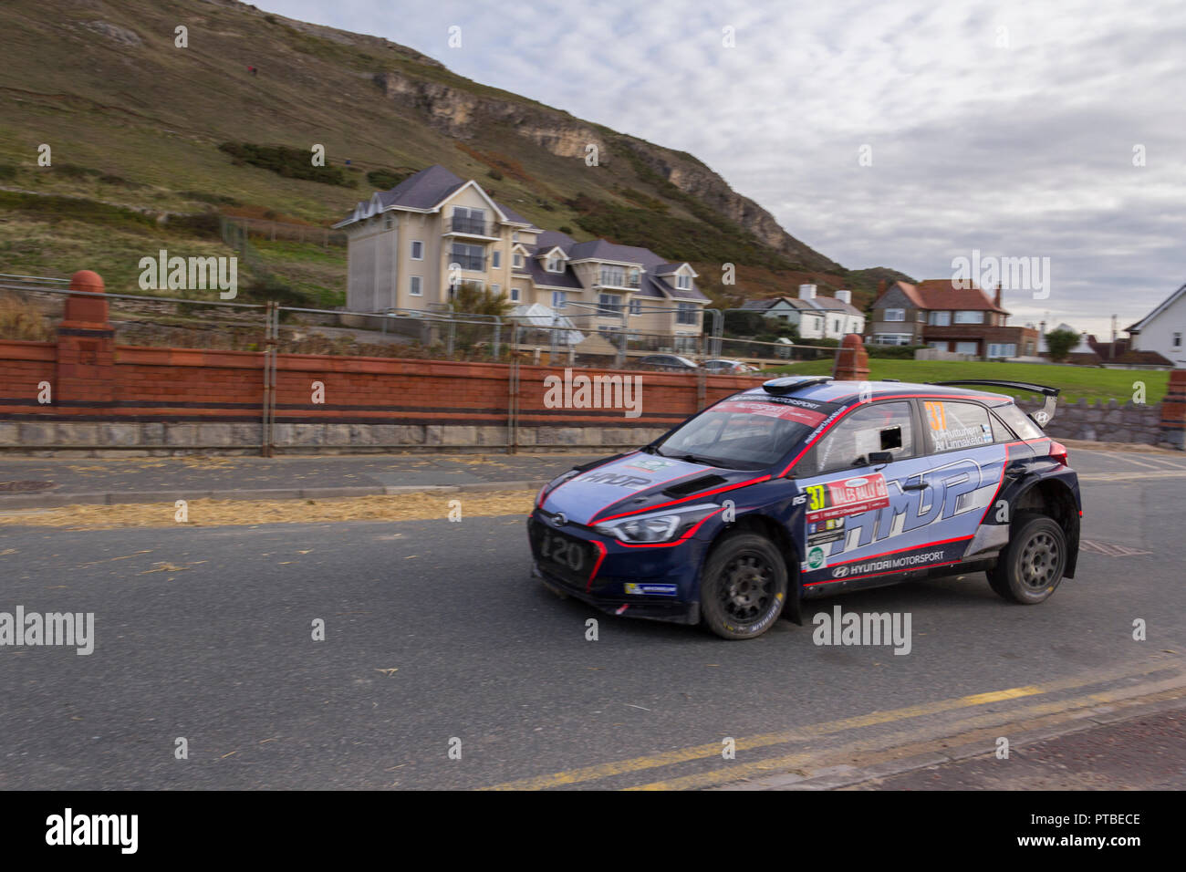 Wales Rally GB, Llandudno, Great Orme. Oktober 7, 2018. Team. 37 Stockfoto