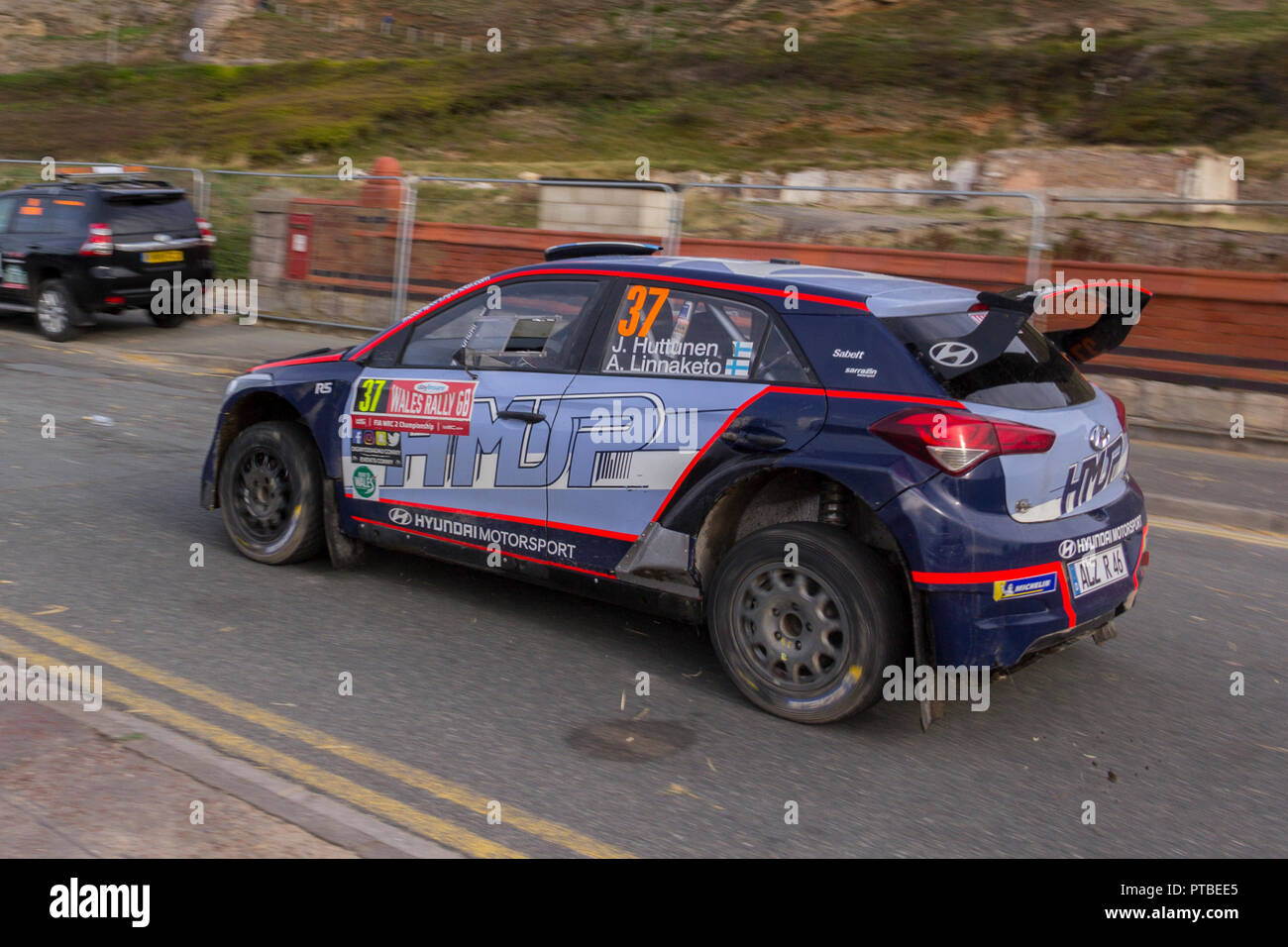 Wales Rally GB, Llandudno, Great Orme. Oktober 7, 2018. Team. 37 Stockfoto