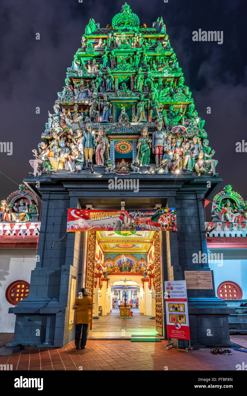 Sri Mariamman Temple, Singapur Stockfoto