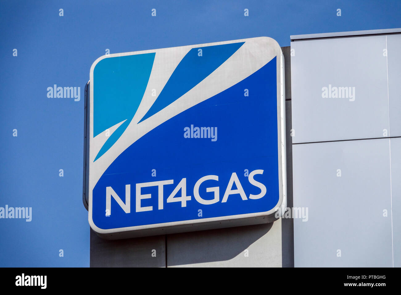 Net4Gas logo, Tschechische Republik Stockfoto