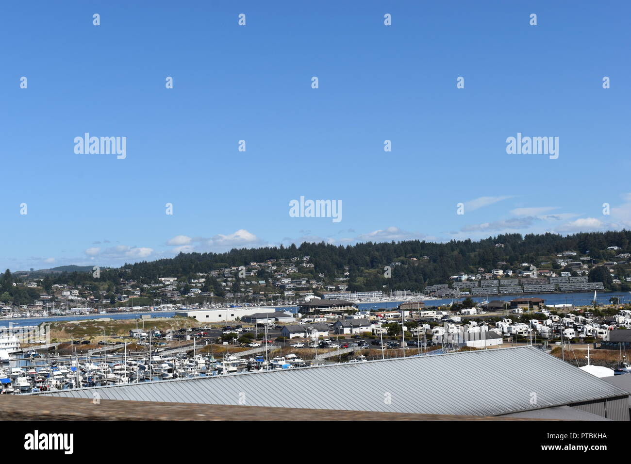 Yachthafen in Newport, Oregon Stockfoto