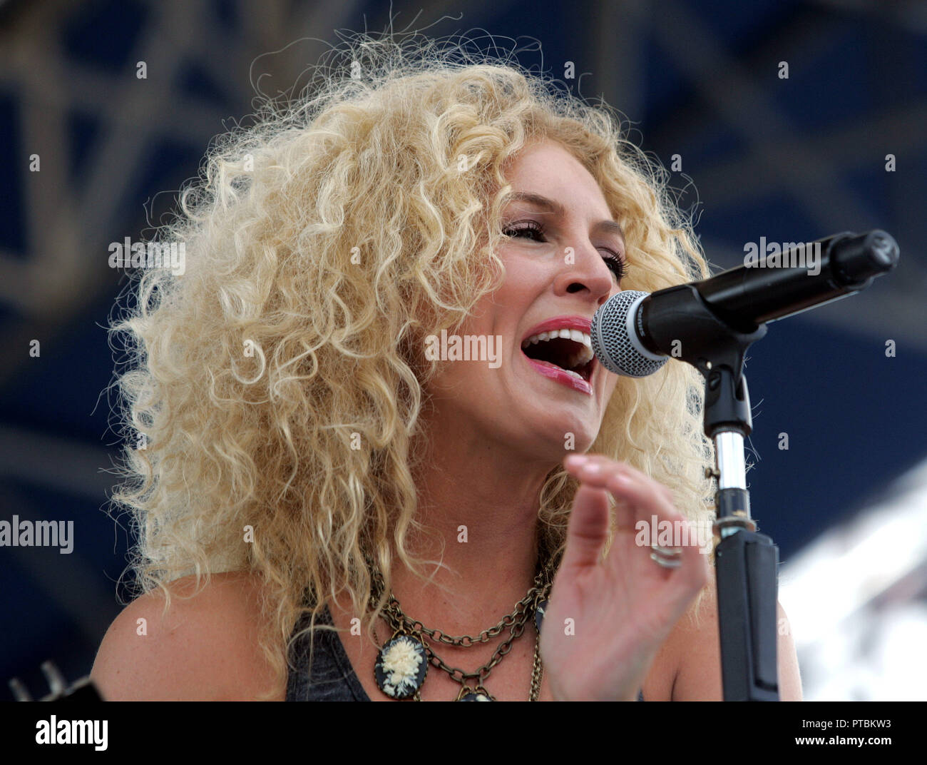 Kimberly Schlapman mit Little Big Town führt im Konzert an der WKIS Chili Cookoff bei CB Smith Park in Davie, Florida am 30. Januar 2011. Stockfoto