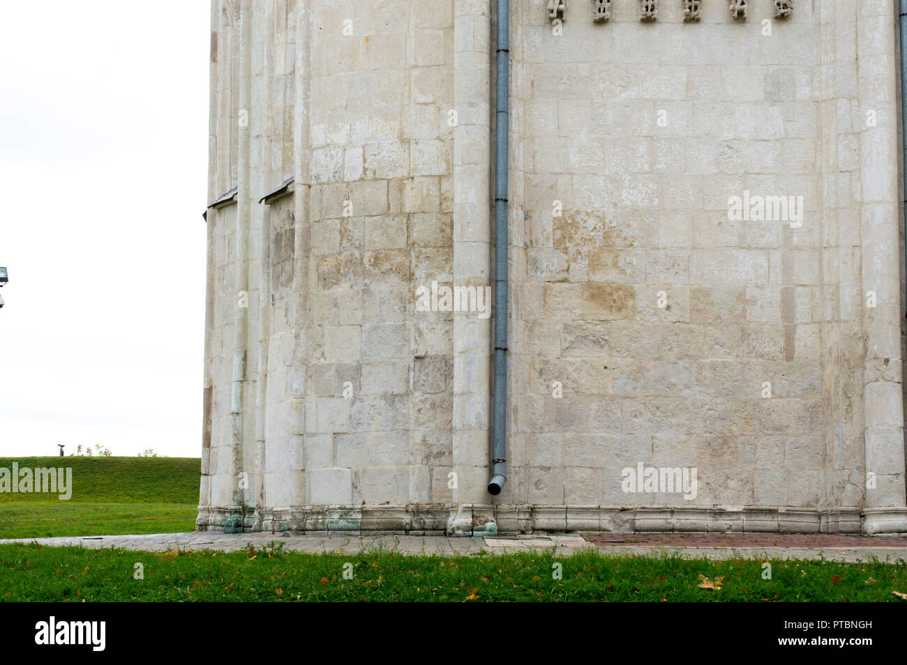 Teile der Fassade Palast Tempel der Großen Vladimir Prinz Wsewolod das Große Nest - Dmitrievsky Kathedrale. 1197 erbaut, um die Stadt von Wladimir. Russisch. Stockfoto