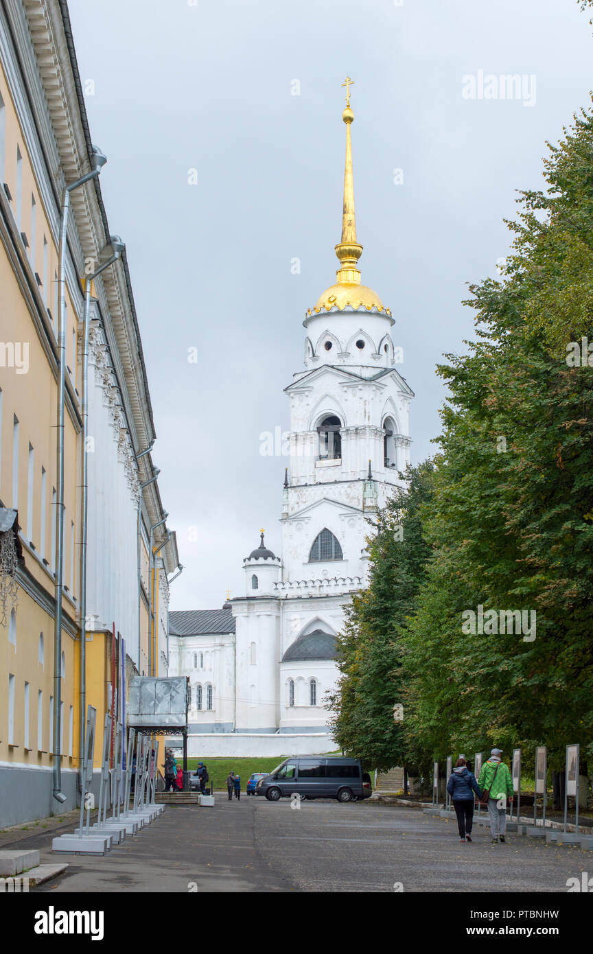 Der Glockenturm der Kathedrale, die Stadt von Wladimir. Russland. Stockfoto