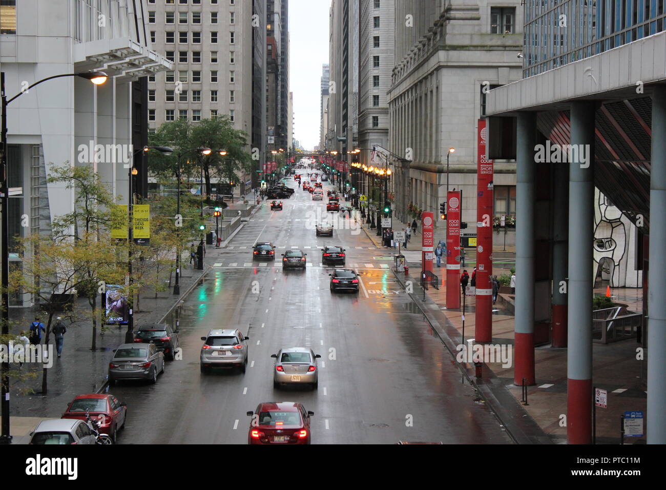 Clark Street Chicago Illinois In Stockfotos & Clark Street Chicago