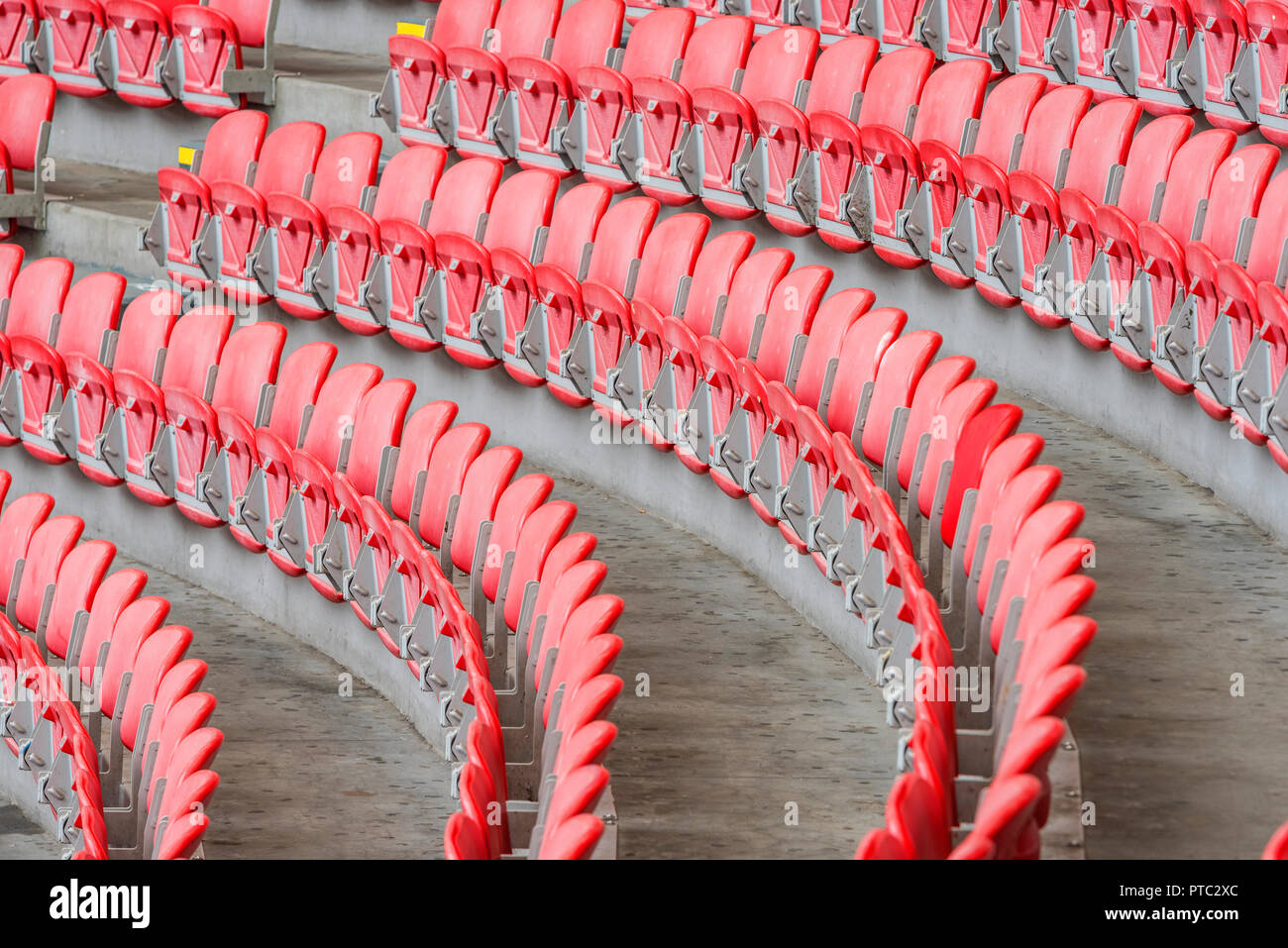 Die Tribünen im Stadion San Siro - offizielle Arena des FC Mailand und FC Inter Stockfoto