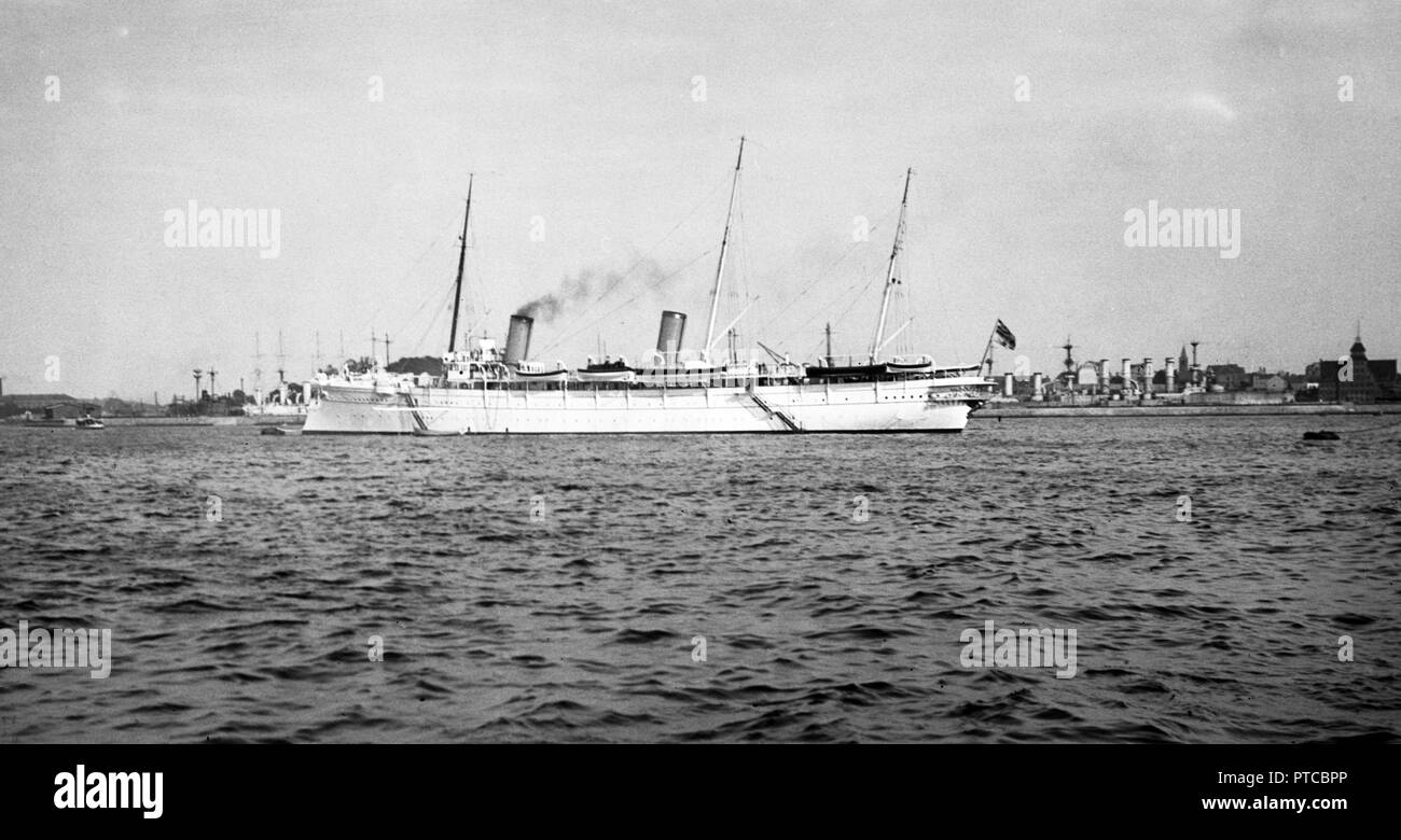 Deutsches Reich/Kaiserlichen Marine Yacht/Jacht/Staatsyacht Hohenzollern - Deutsches Reich/Kaiserliche Marine Yacht Hohenzollern Stockfoto