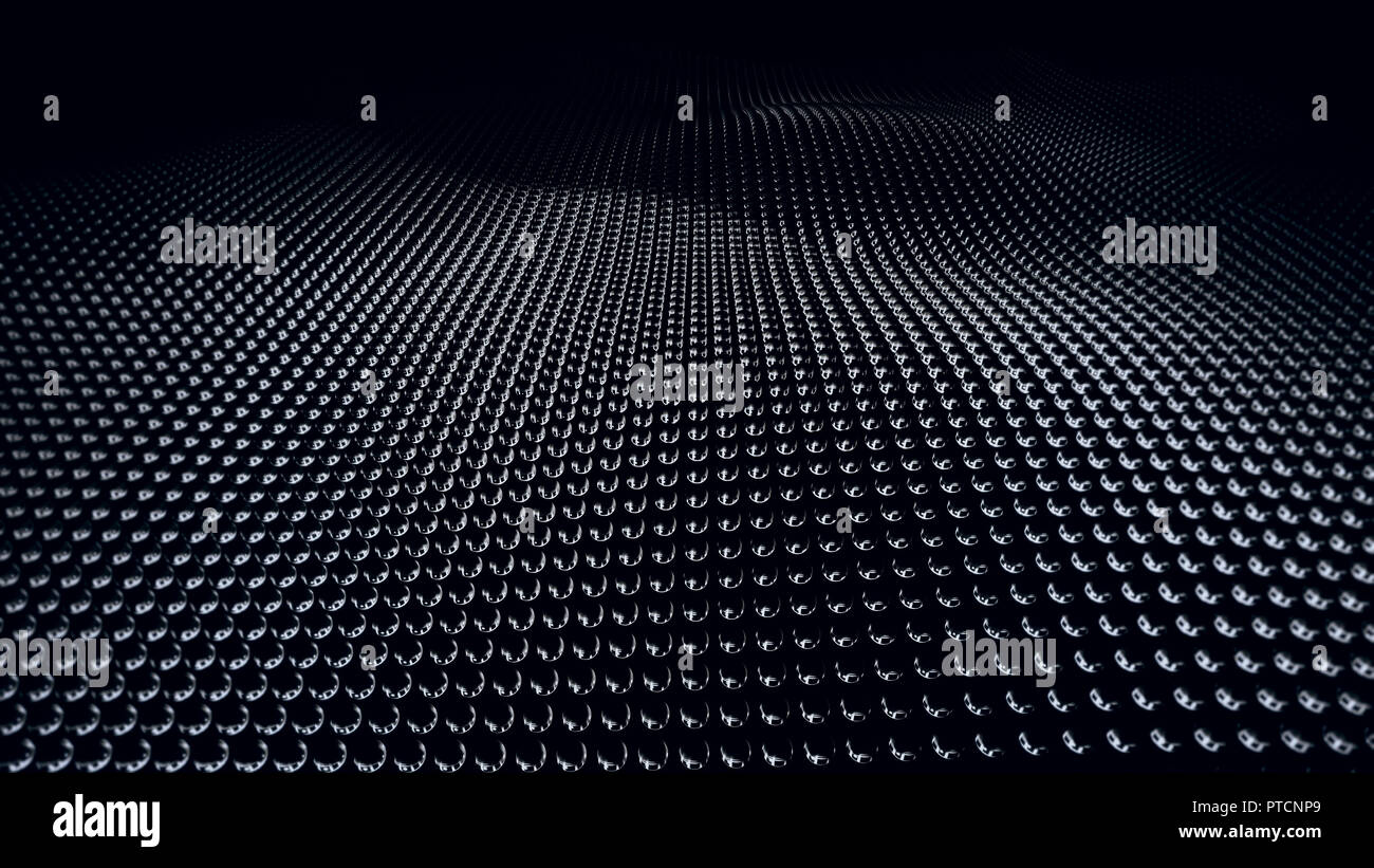 Moderne abstrakte hell blau Metall oberfläche Wave Stockfoto