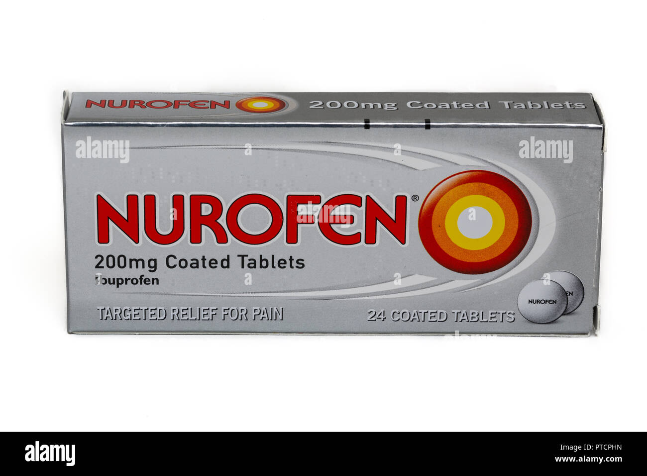 Nurofen, Ibuprofen Marke Tabletten Stockfoto