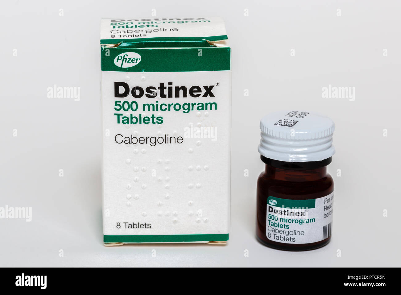 Dostinex, Cabergolin Medikamente Stockfoto