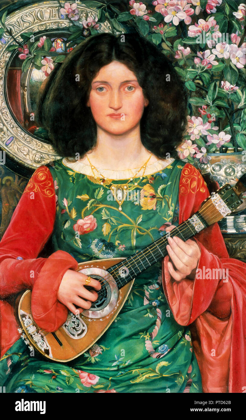 Kate Elizabeth Bunce, Melodie, ca. 1895-1897 Öl auf Leinwand, Birmingham Museum & Art Gallery, Birmingham, England. Stockfoto