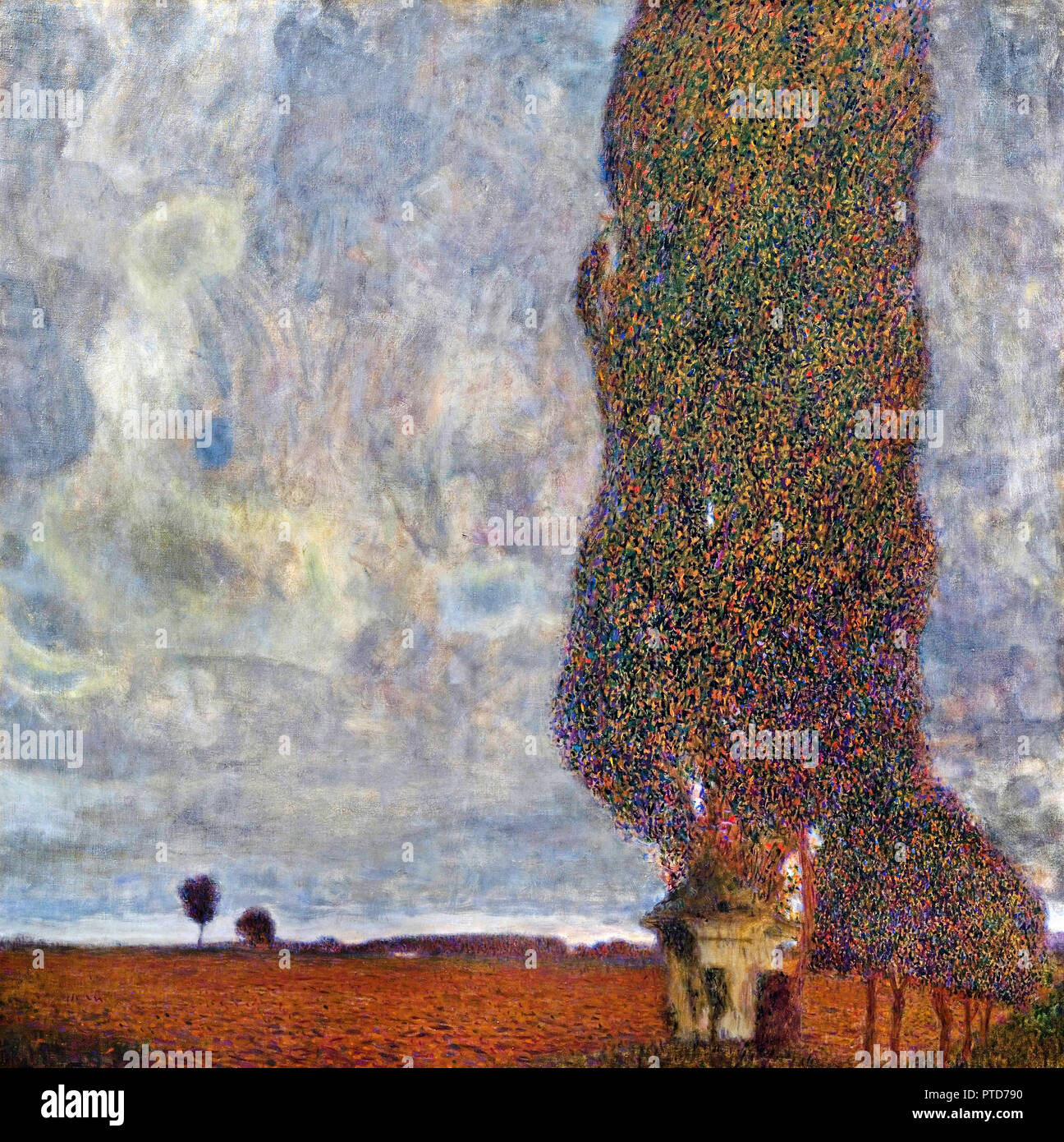 Gustav Klimt, nähert sich Gewitter / Die große Pappel II, 1903 Öl auf Leinwand, Leopold Museum, Wien, Österreich. Stockfoto