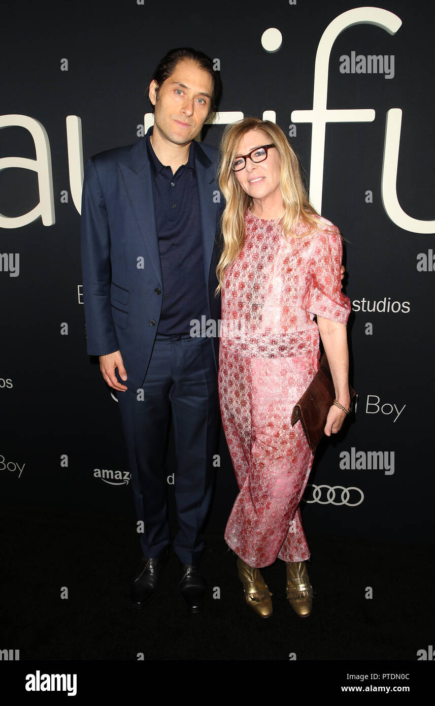 Beverly Hills, Ca. 8. Oktober, 2018. Dede Gardner, Jeremy Kleiner, an der Los Angeles Premiere des schönen Knaben an der Samuel Goldwyn Theater in Beverly Hills, Kalifornien am 8. Oktober 2018. Credit: Faye Sadou/Medien Punch/Alamy leben Nachrichten Stockfoto