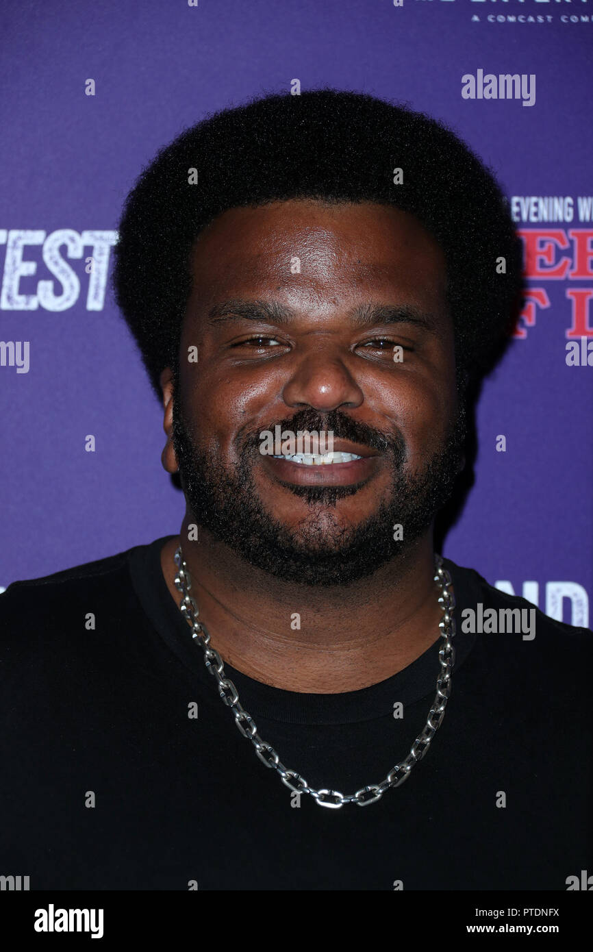 Hollywood, Ca. 8. Oktober, 2018. Craig Robinson, 2018 darüber hinaus Fest - Premiere von "Ein Abend mit Beverly Vorliek Linn' an der Egyptian Theatre in Hollywood, Kalifornien am 8. Oktober 2018. Credit: Faye Sadou/Medien Punch/Alamy leben Nachrichten Stockfoto