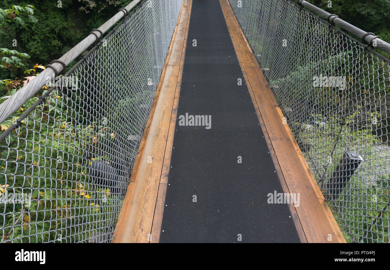 Capilano Suspension Bridge in Vancouver, Kanada Stockfoto