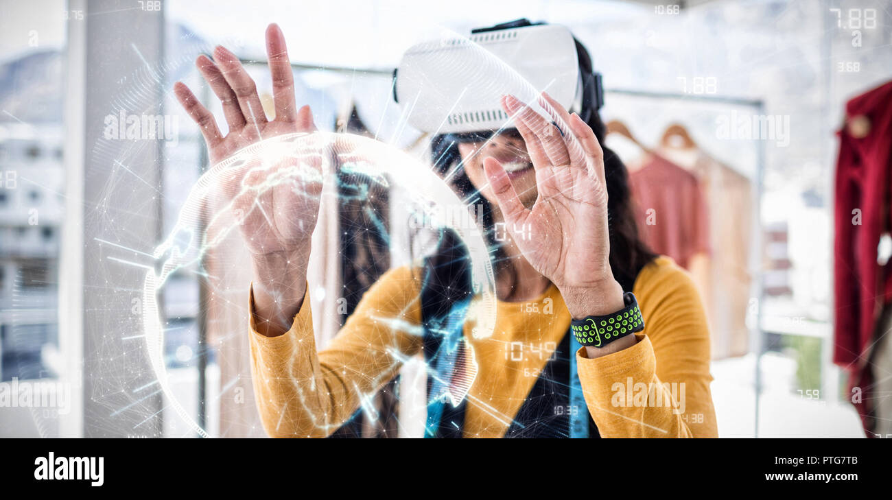 Zusammengesetztes Bild Bild der Erde mit unterschiedlichen Zeiten Stockfoto