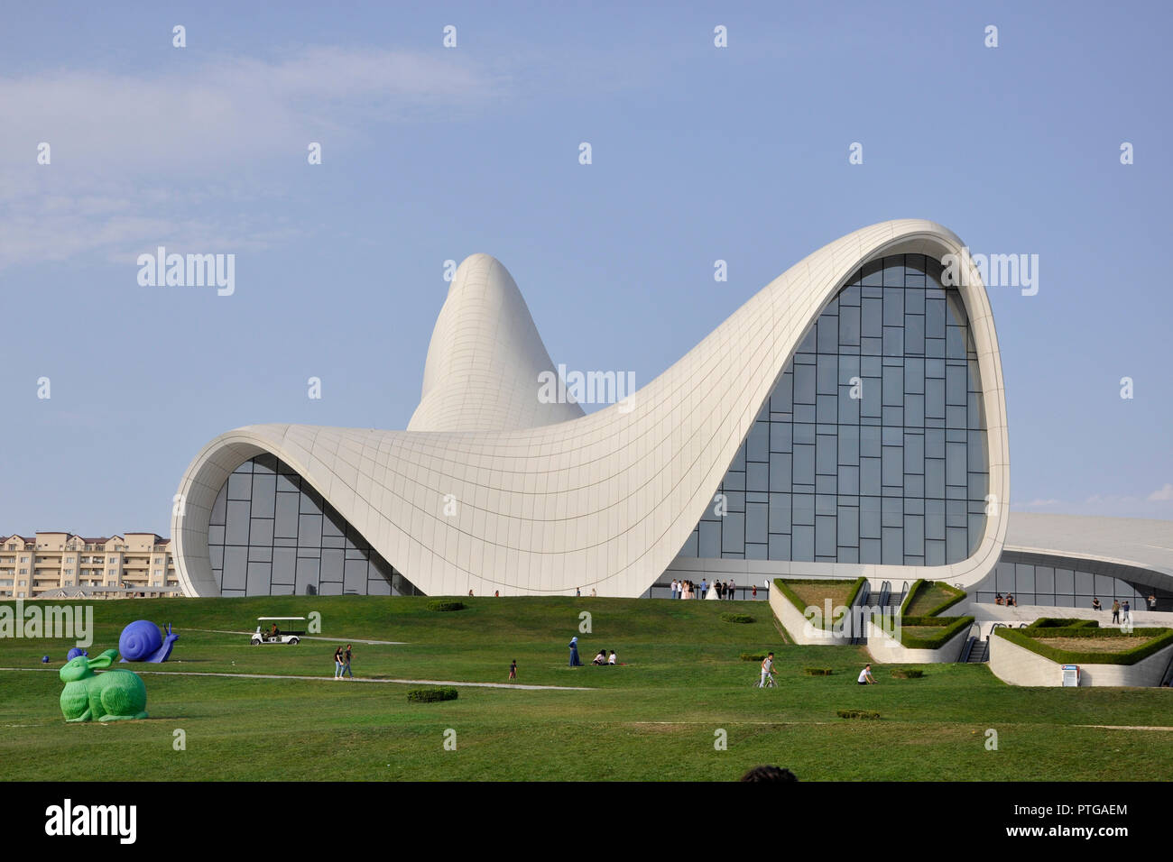 Aserbaidschan, Baku, der Heydar Aliyev Kulturzentrum Stockfoto