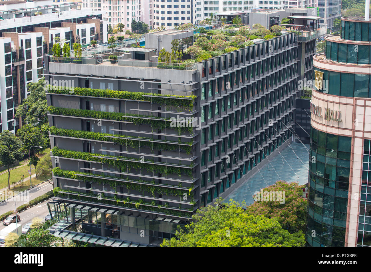 Holiday Inn Express-Geschäfts- oder Urlaubshotel, Singapur. Stockfoto