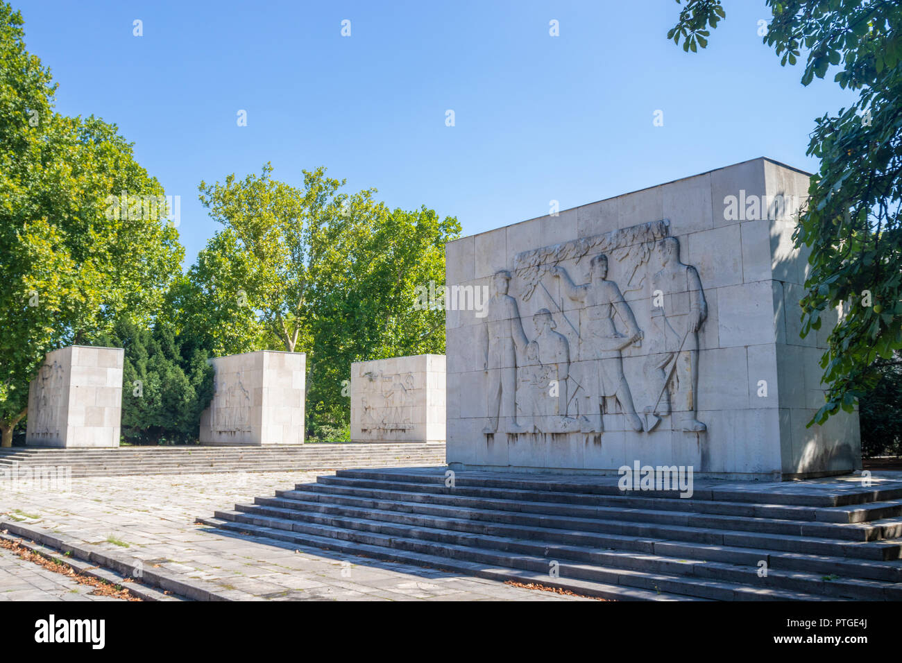 Die Arbeiterbewegung Mausoleum, Kerepesi Friedhof, Budapest Stockfoto