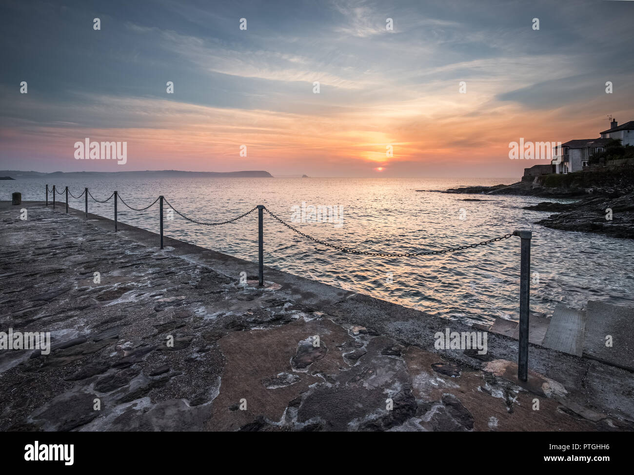 Diffuse Sunrise, Portscatho, Cornwall Stockfoto