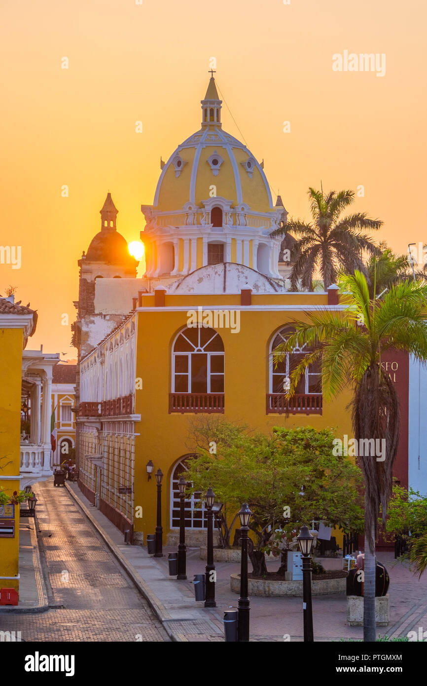 Kirche und Kloster San Pedro Claver - Cartagena - Kolumbien Stockfoto