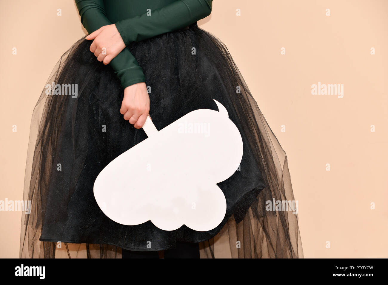 Einen leeren Teller Cloud Stockfoto