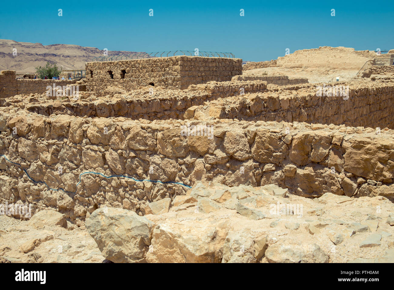 Masada - Alte Festung Stockfoto