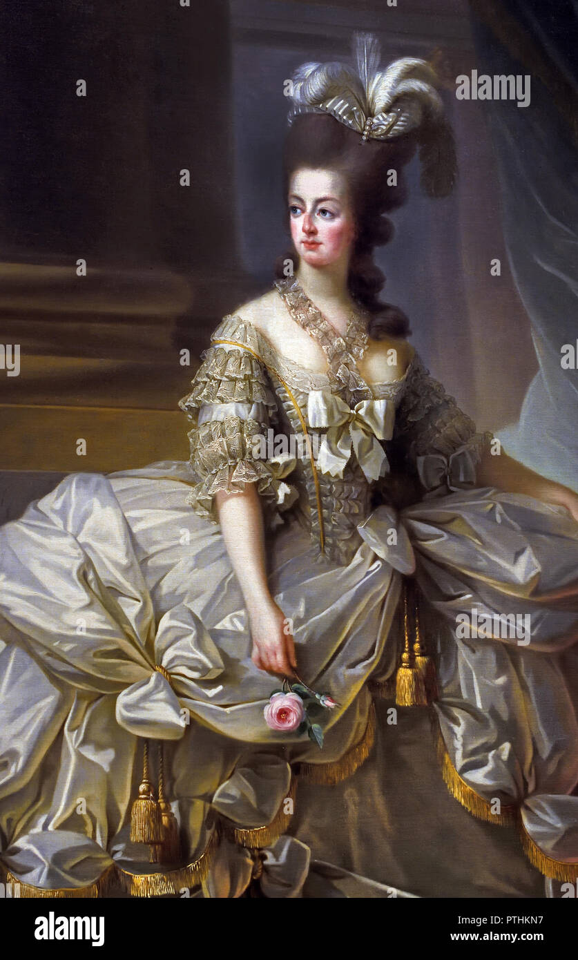 Erzherzogin Marie Antoinette, Königin von Frankreich (1755-1793) Ehefrau von König Louis XVI 1778 Marie Louise Élisabeth Vigée Le Brun 1755 - 1842 Paris Französisch Frankreich Stockfoto