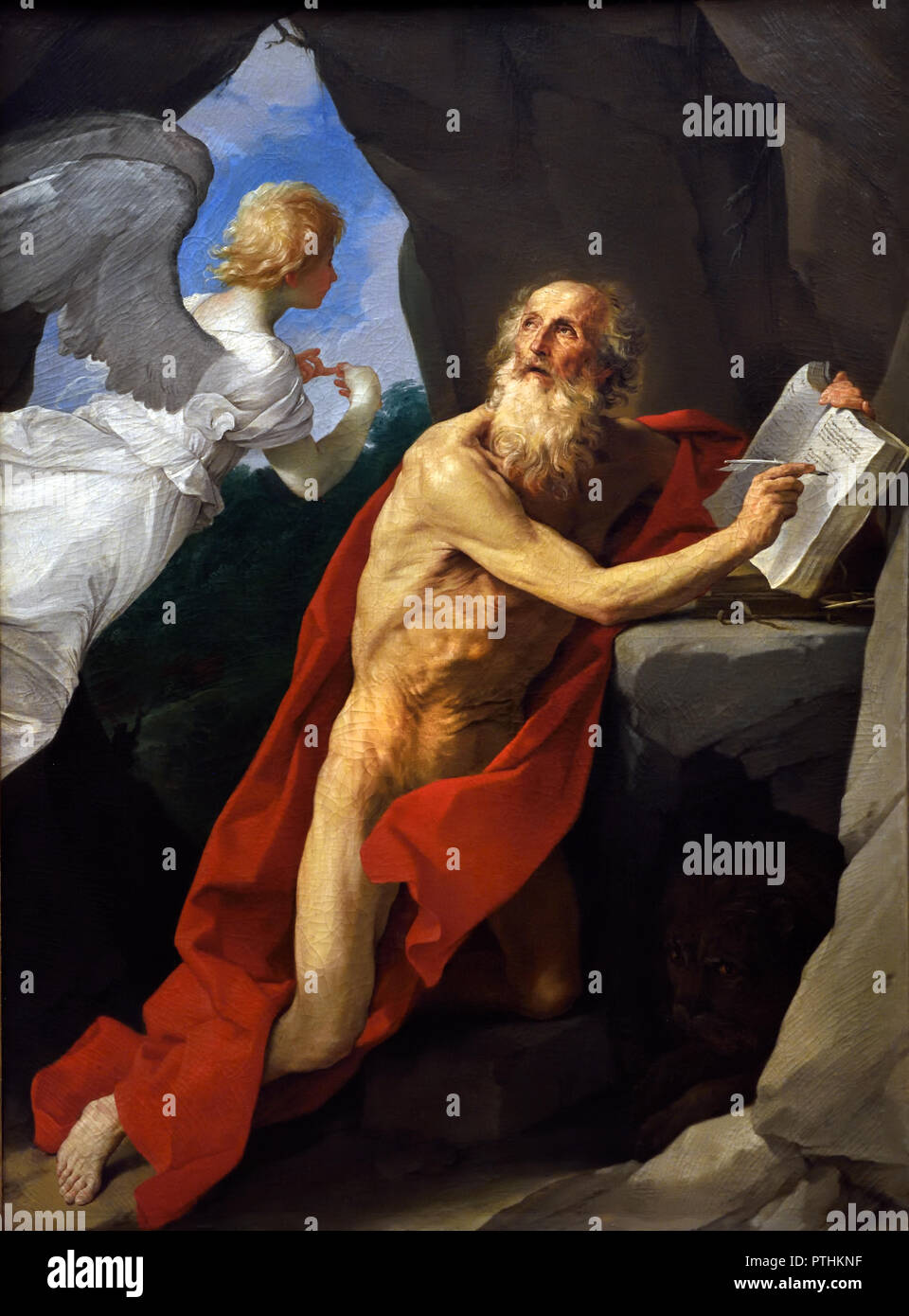 Der heilige Hieronymus 1634-1635 Guido Reni 1575 - 1642, Barock, Italien, Italienisch, Stockfoto