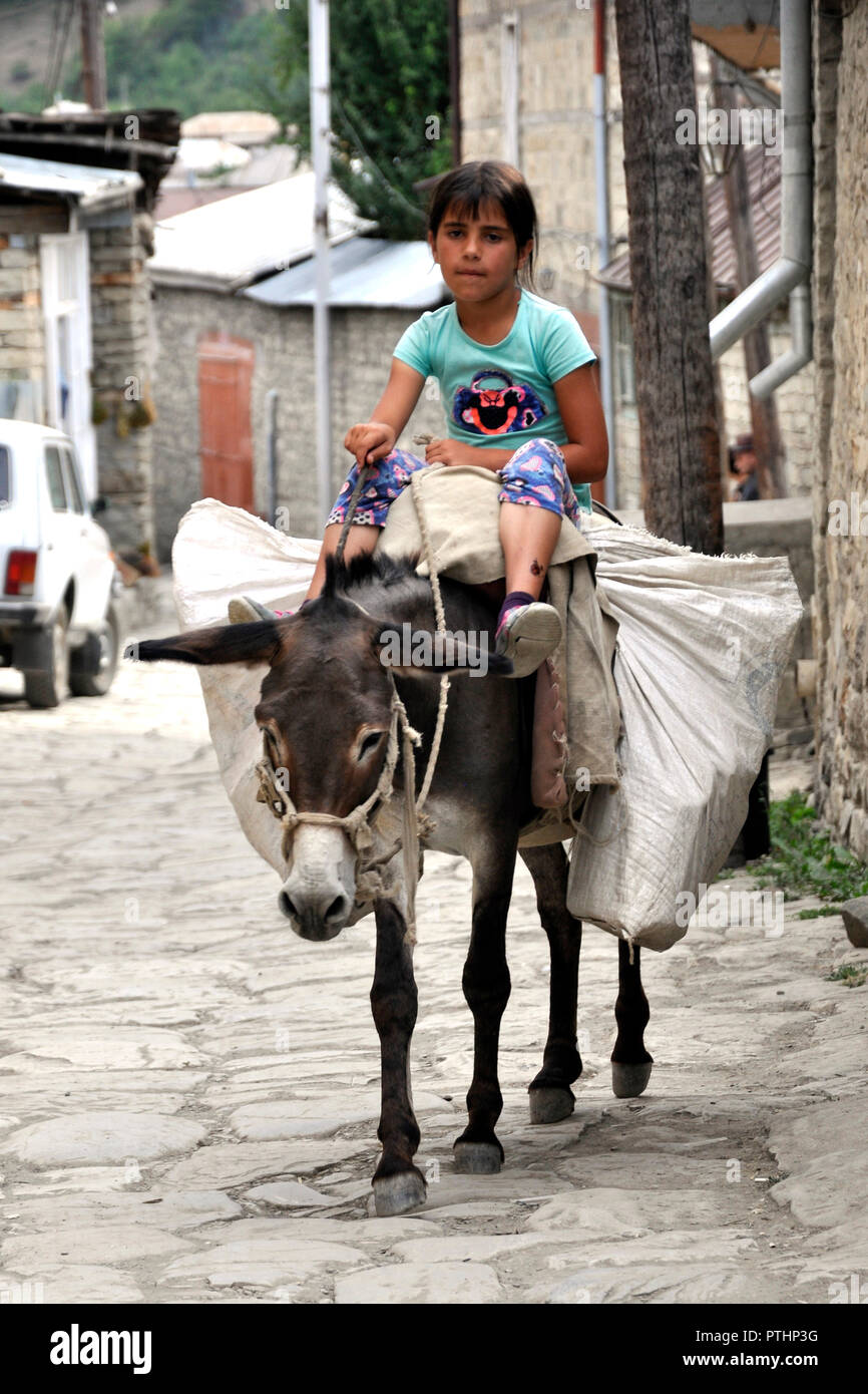 Aserbaidschan, Sheiki, Tägliches Leben Stockfoto
