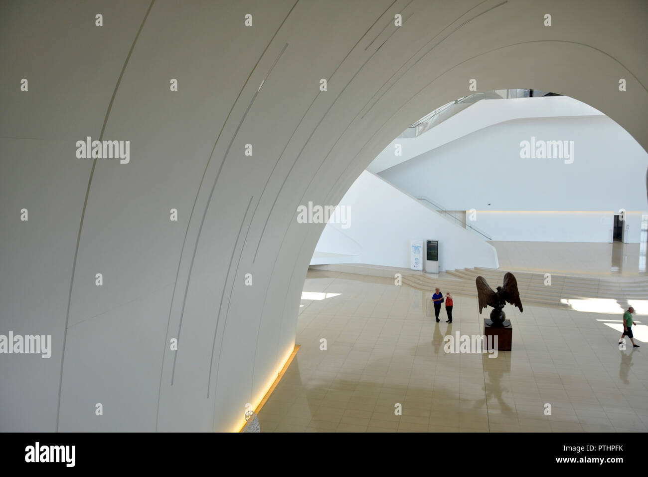 Aserbaidschan, Baku, der Heydar Aliyev Kulturzentrum Stockfoto