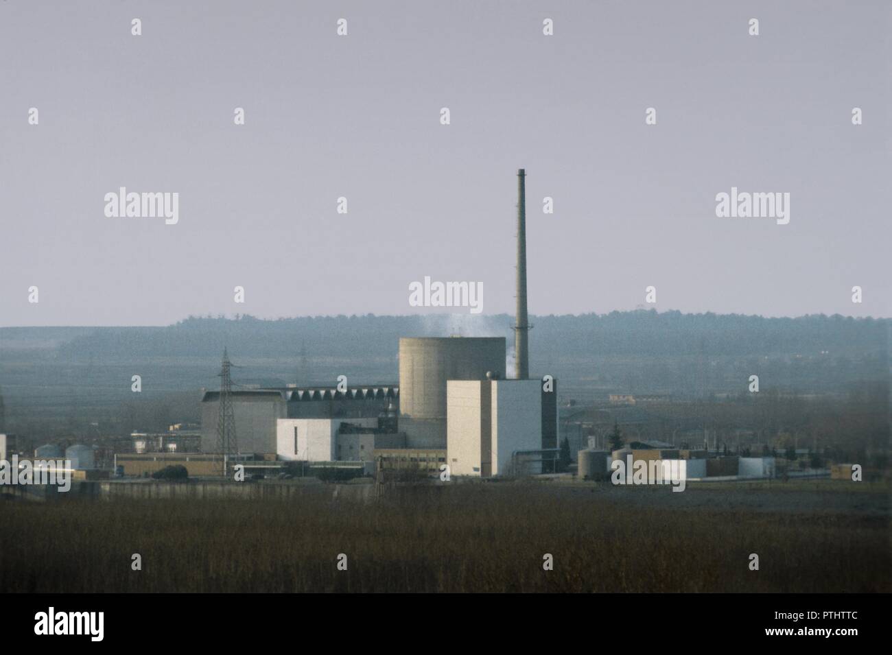 Kernkraftwerk Trino Vercellese (Italien) Stockfoto