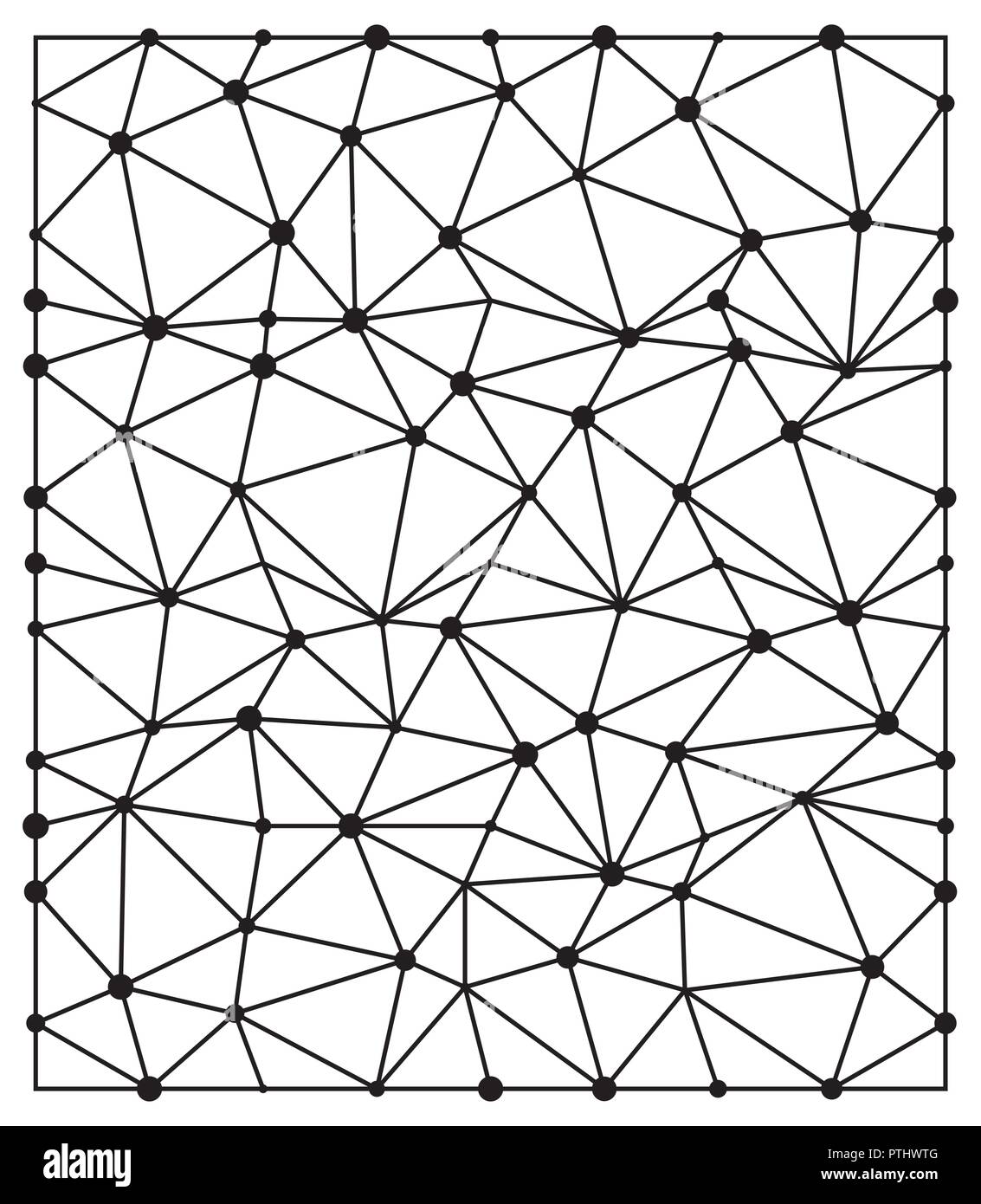 Abstrakte Dreieck mit dots nahtlose Muster Tapete design Stock Vektor