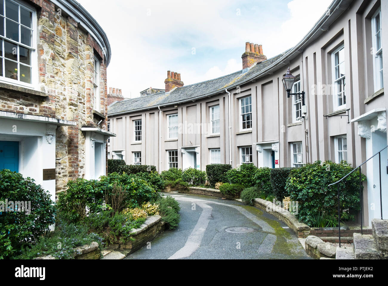 Die historische Walsingham in Truro in Cornwall. Stockfoto