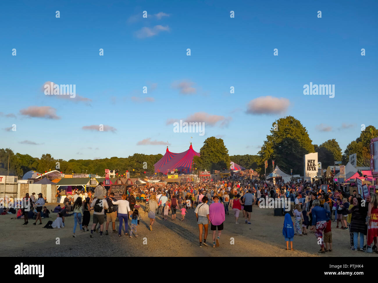 Eventing zeichnet in der Latitude Festival im Henham Park. Stockfoto