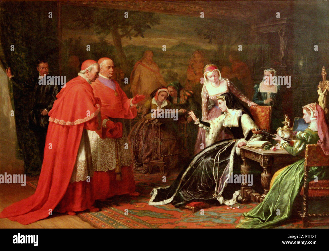 Bromley William - Katherine von Aragon und die Kardinäle Stockfoto