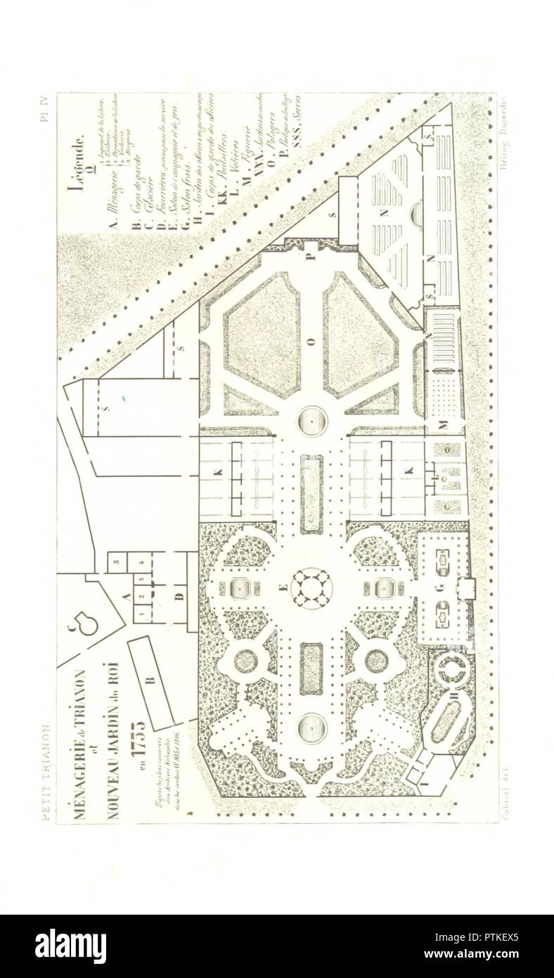 Seite 33 von 'Le Petit-Trianon. Histoire et Beschreibung. [Mit Platten.]'. Stockfoto