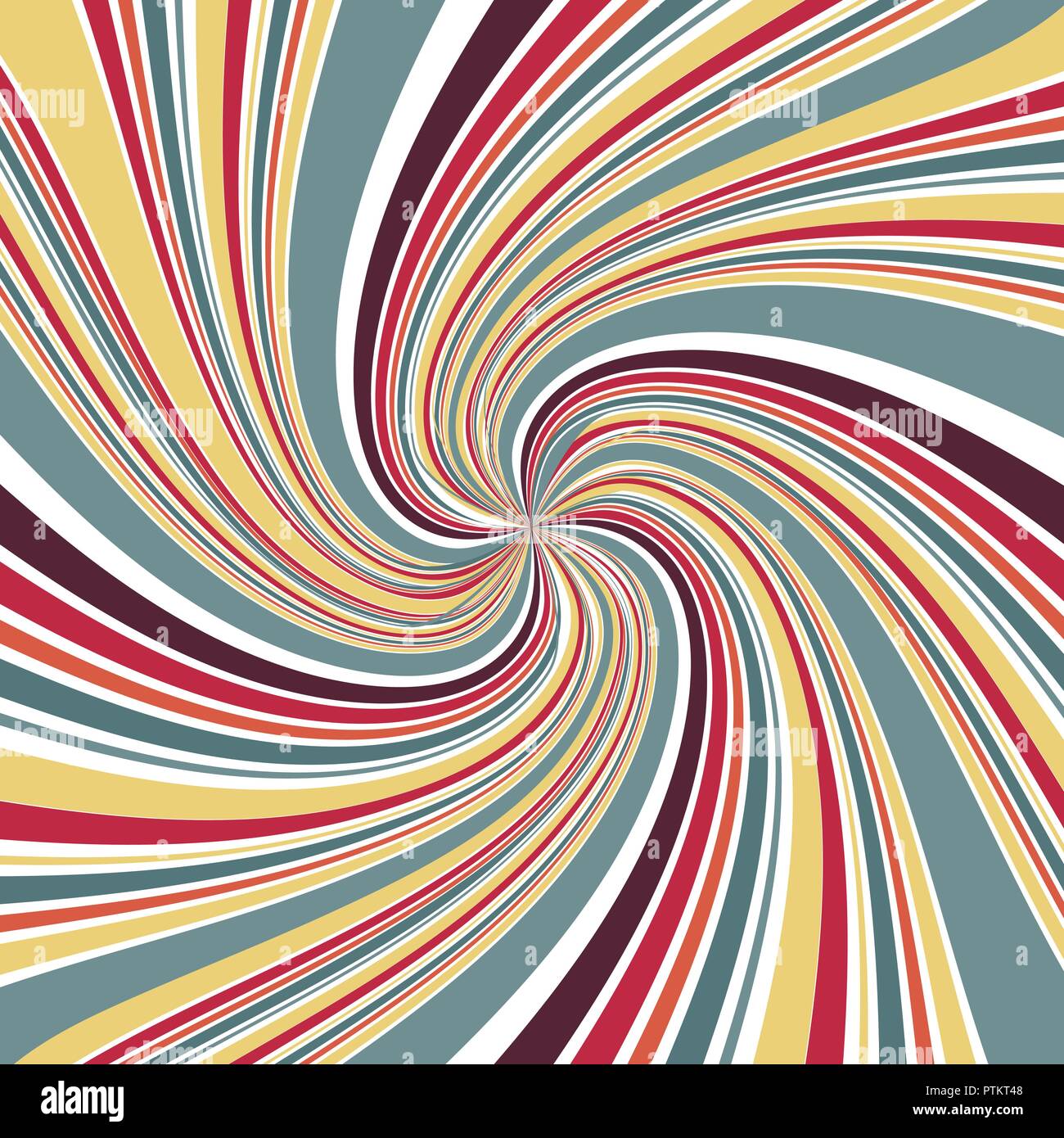 Abstrakte Linie twirl Fokus mit retro Farbe Hintergrund Stock Vektor