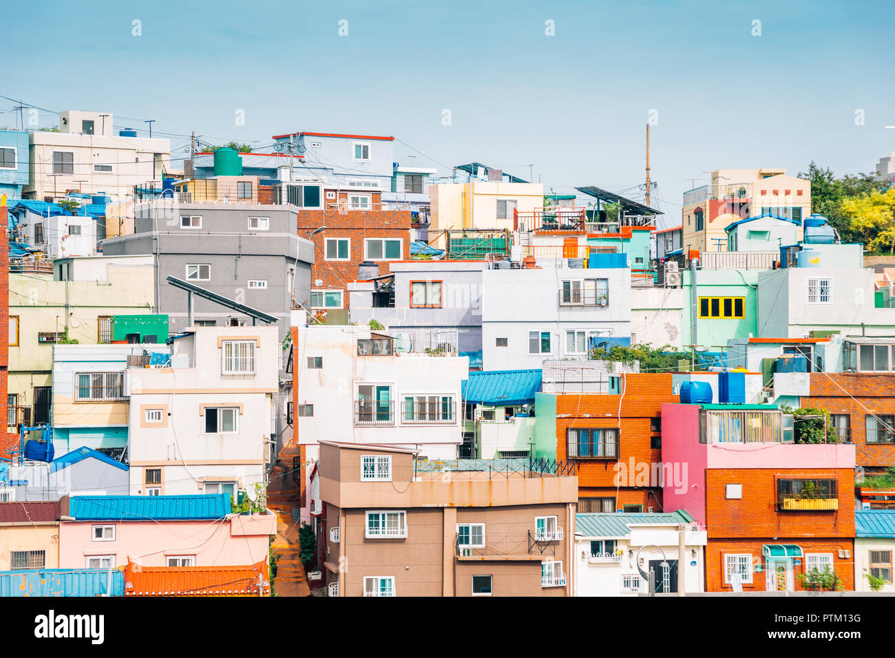 Bunte Hauser Auf Gamcheon Kultur Dorf In Busan Korea Stockfotografie Alamy