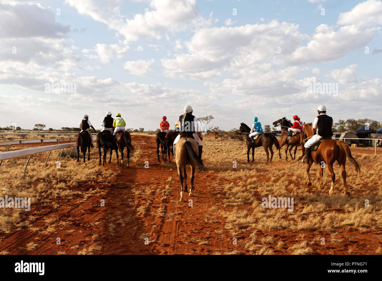 Die 97. Läuft der jährlichen Bush Rennen bei Landor,, 1000 km nördlich von Perth, Australien. Stockfoto