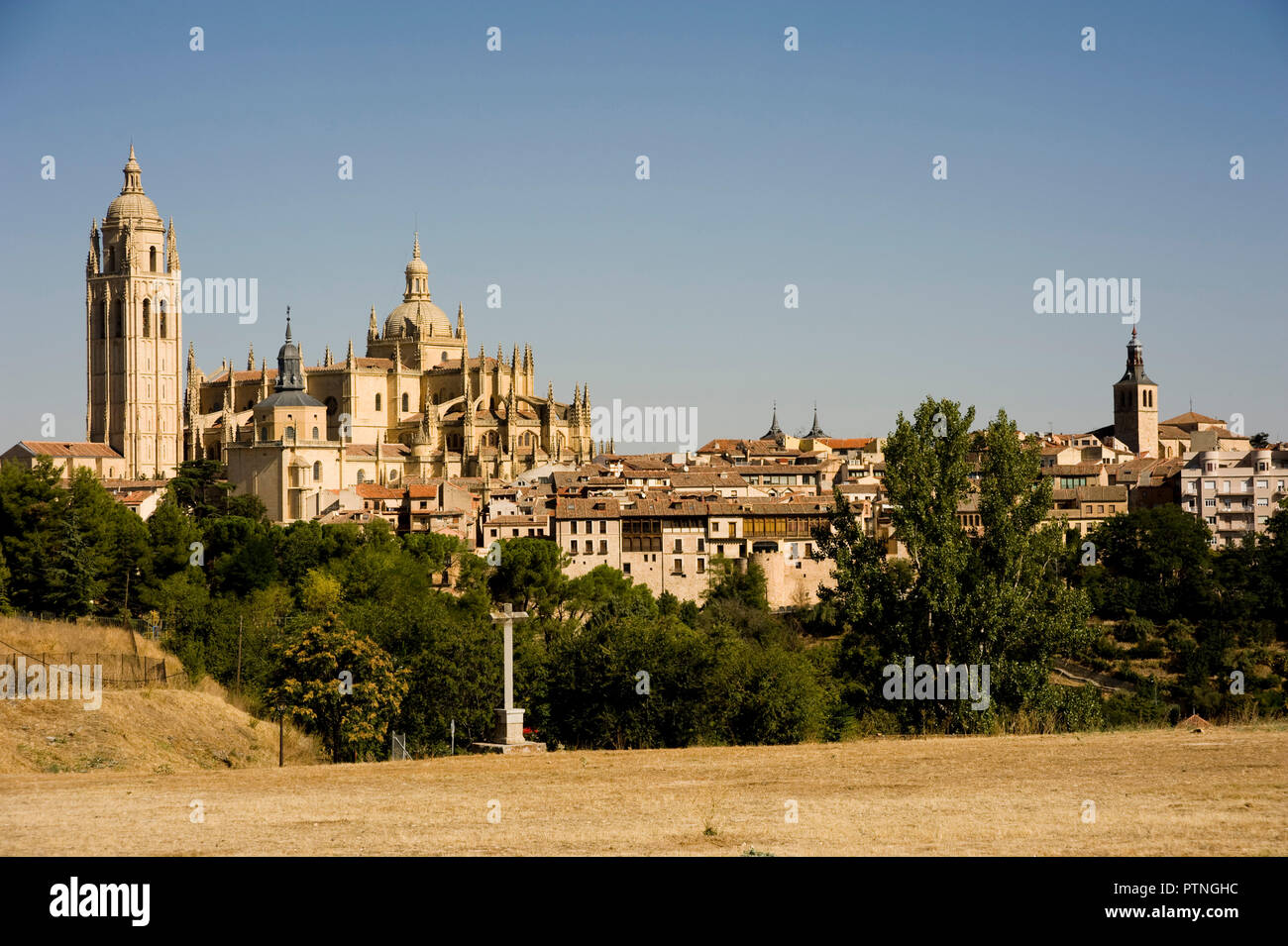 Kathedrale von Cerro de La Piedad, Segovia, Spanien. Stockfoto
