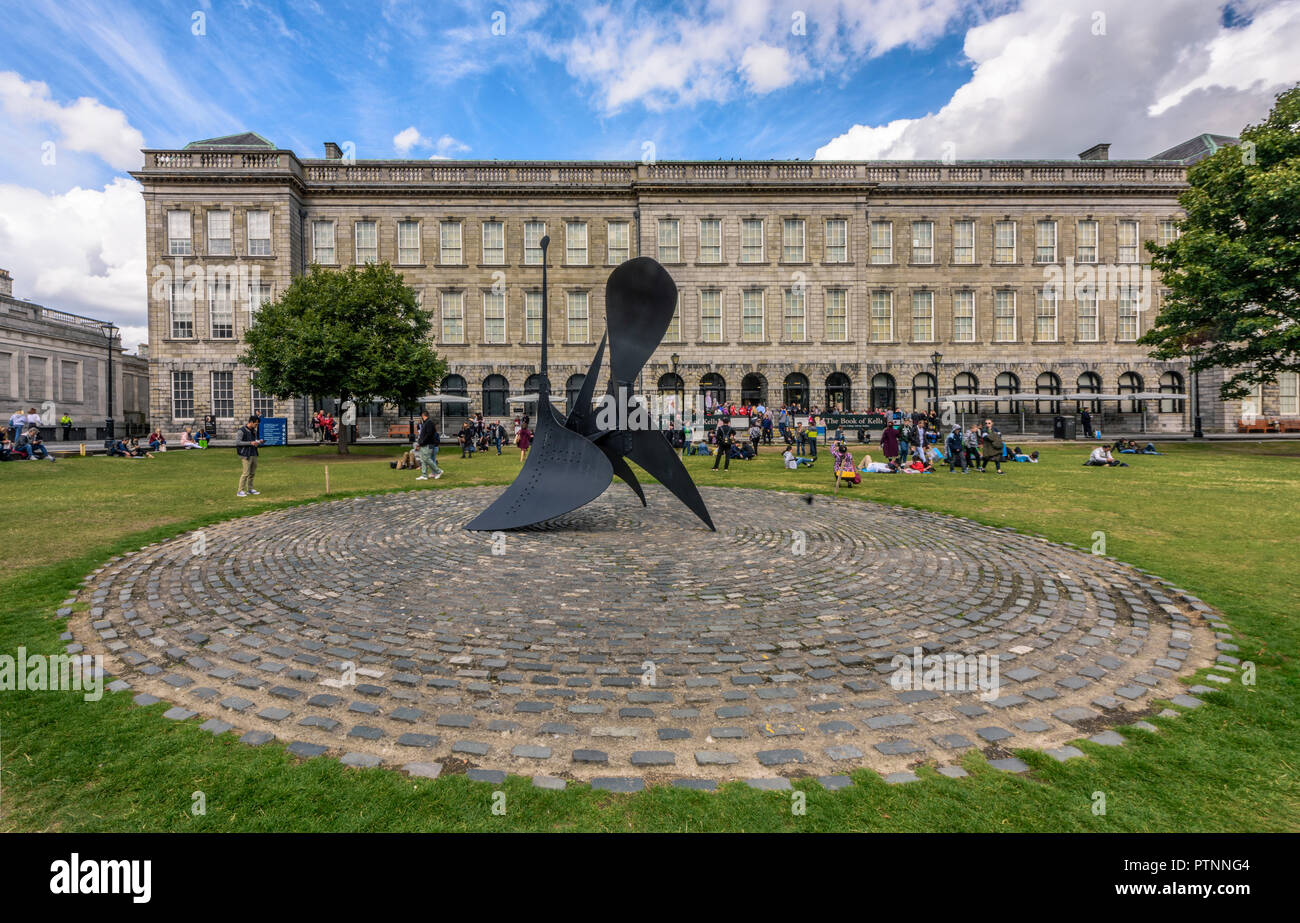 College Campus des Trinity College Dublin, die an der Universität von Dublin Stockfoto