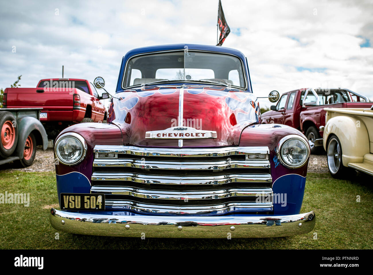 Chevy an stonham Scheunen American Car Show 2018 Stockfoto